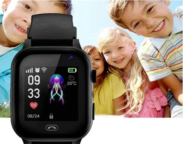 Montre intelligente pour enfants avec écran tactile et caméra intégrée