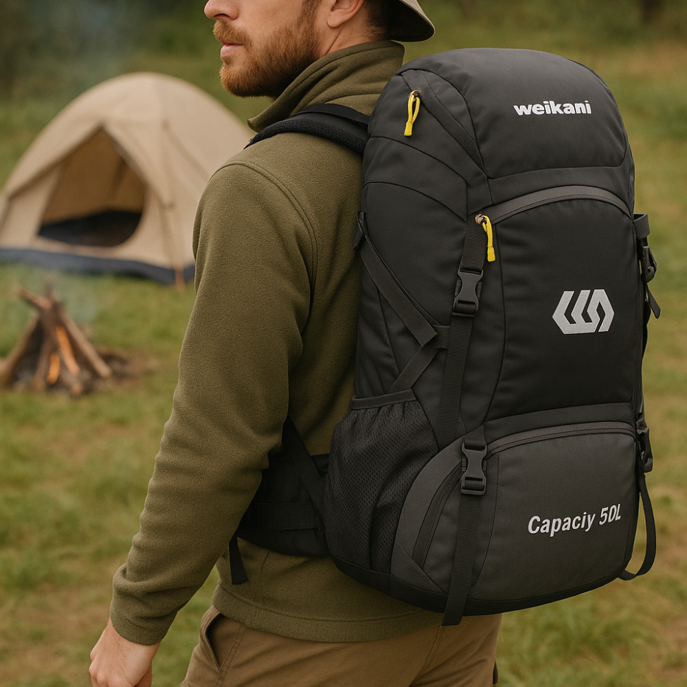 Vue arrière du sac à dos avec dos ventilé