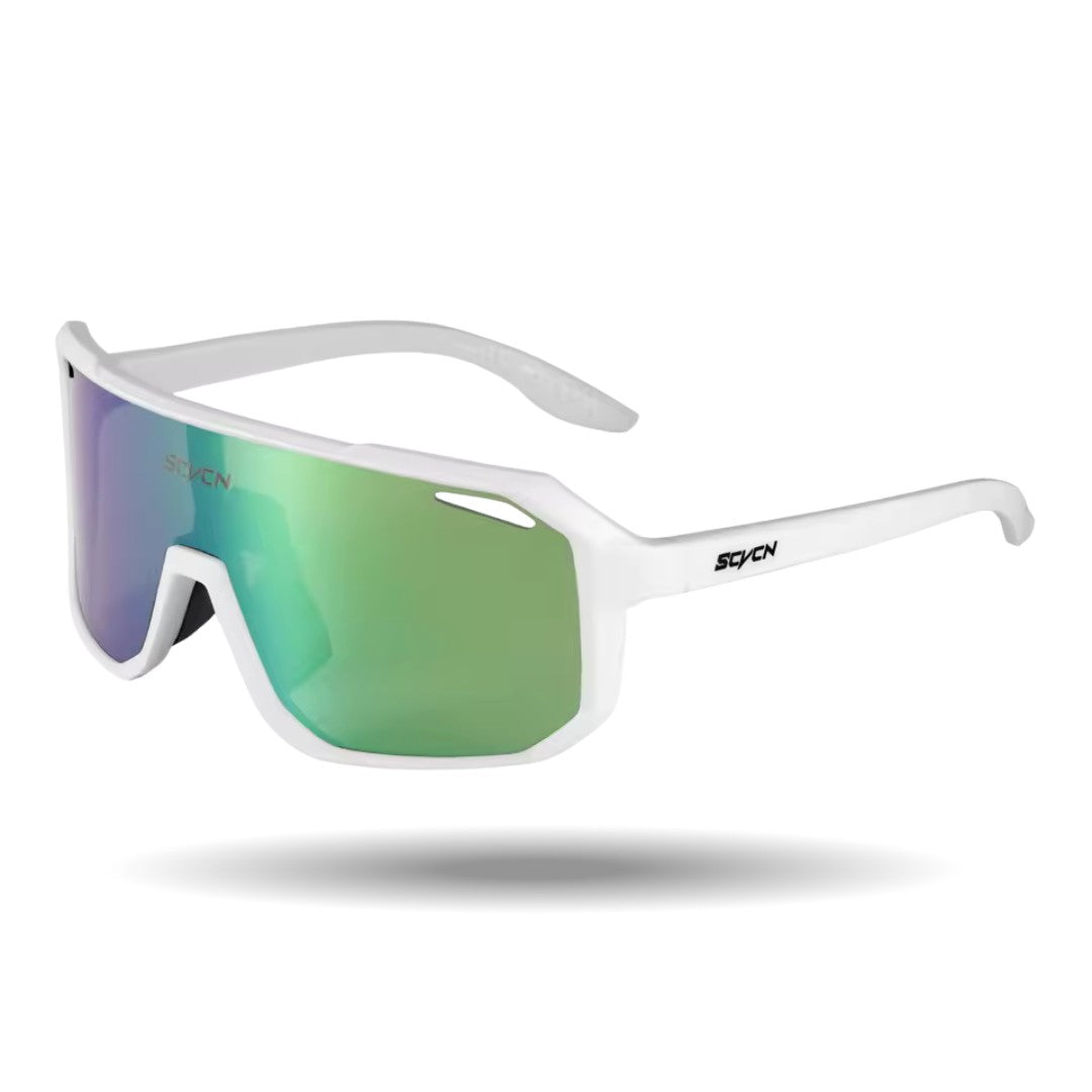 Vue de dessus des lunettes montrant la courbure