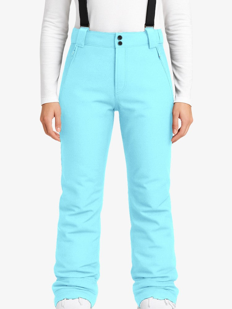 Détail des coutures imperméables du pantalon de ski