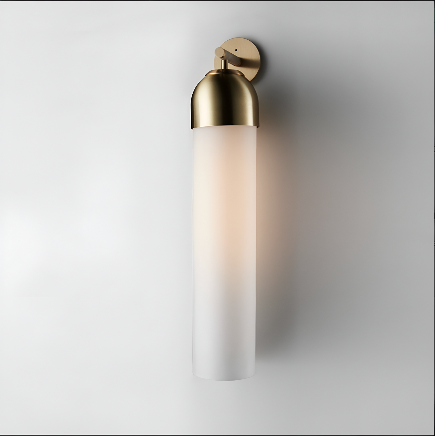 Lumière diffuse projetée par l'applique en verre