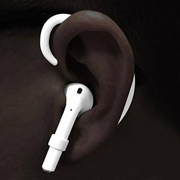 Détail des crochets d'oreille sécurisés pour écouteurs sans fil