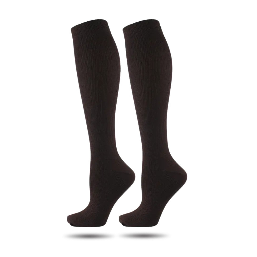 Chaussettes de compression en nylon et polyester