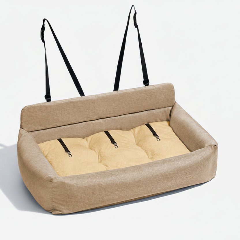 Lit de voiture pour chien, prêt pour le voyage