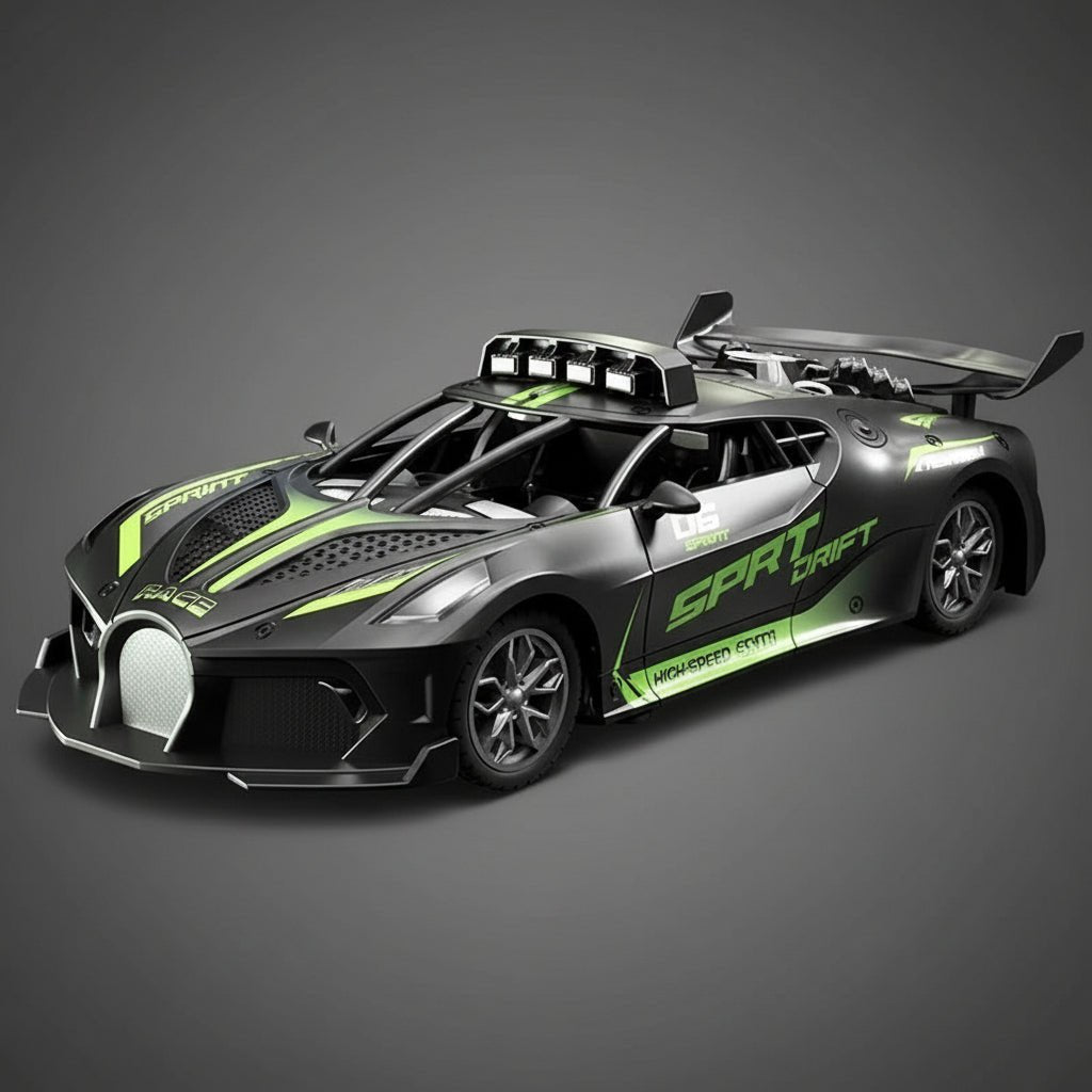 Ensemble complet de la voiture RC et accessoires, vue d'ensemble