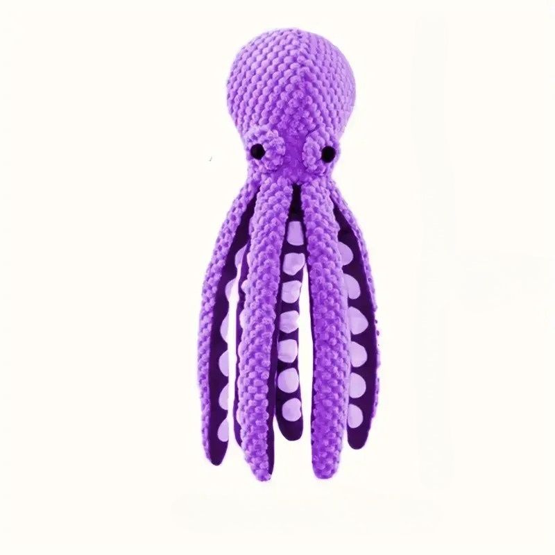 Jouet octopus pour chien avec sifflet intégré