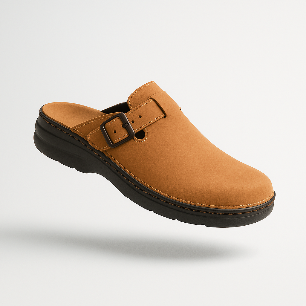 Semelle antidérapante des pantoufles en cuir