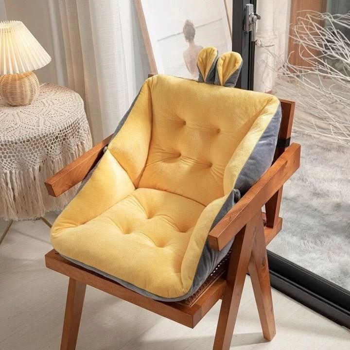 Coussin ergonomique illustrant le soutien du coccyx