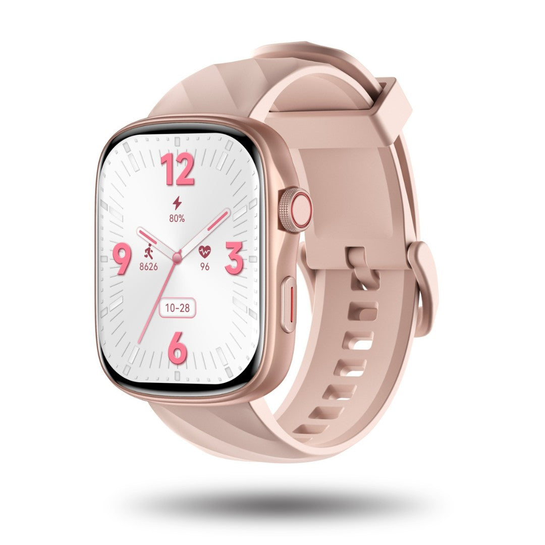 Montre connectée en gros plan montrant les détails du cadran
