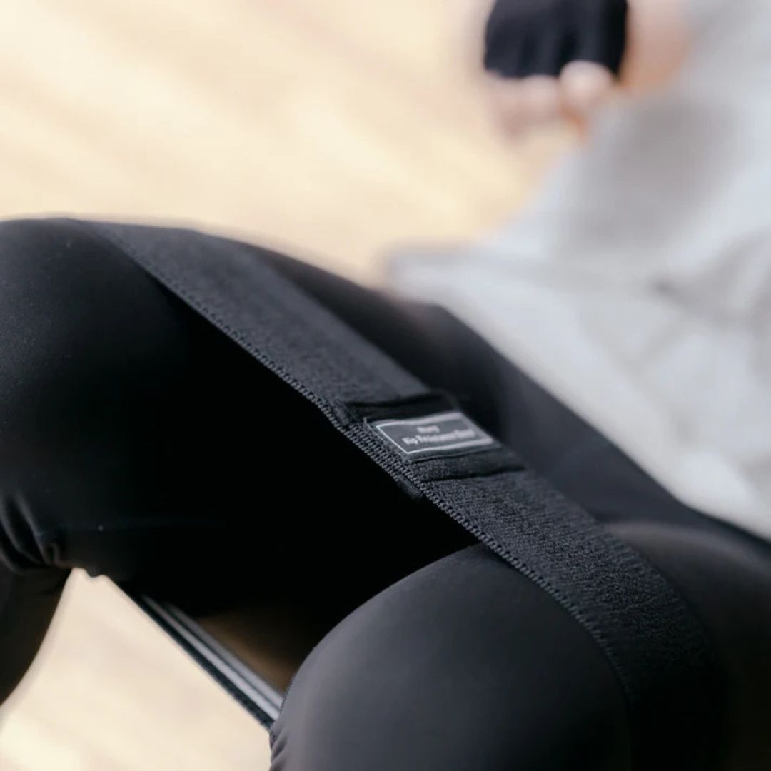 Gros plan sur les bandes de résistance en latex durable