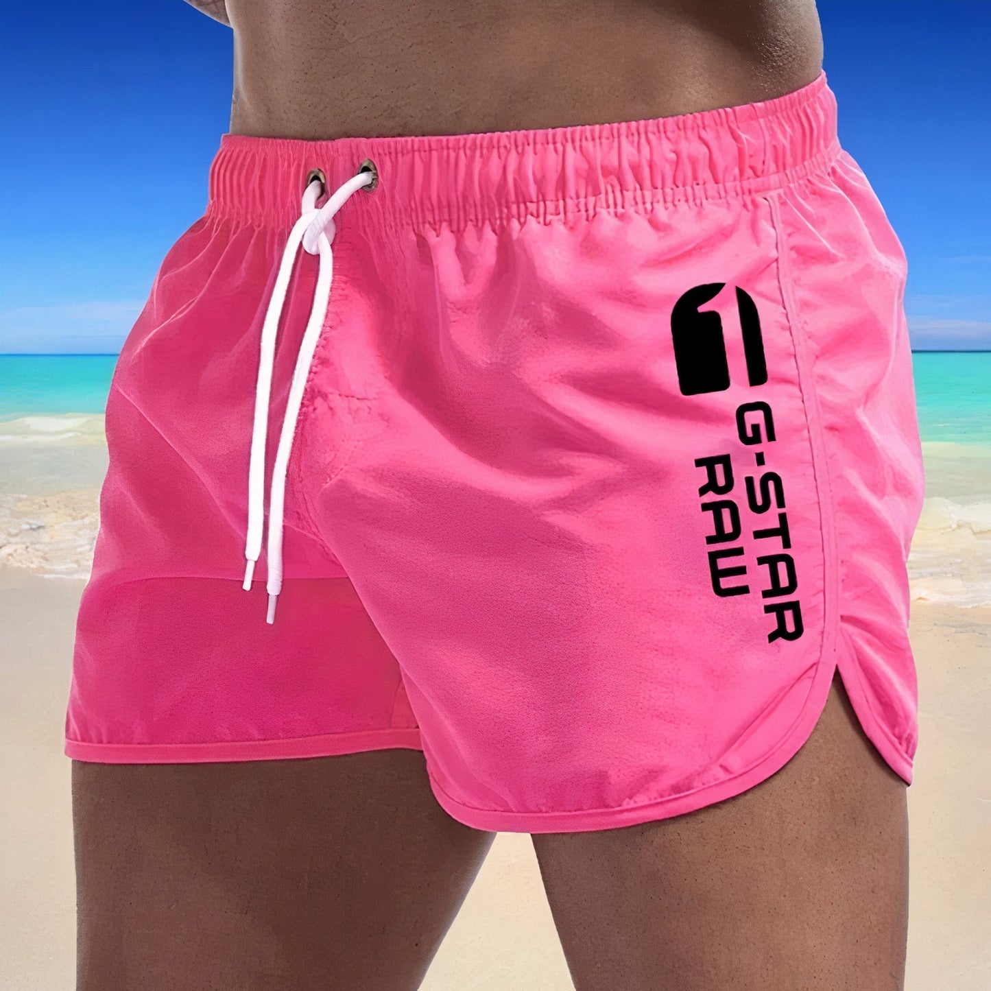 Maillot de bain sur mannequin, ambiance plage