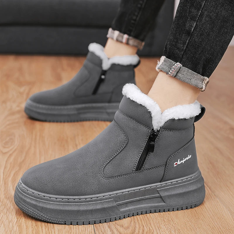 Design enfiler des bottes avec fermeture éclair latérale visible