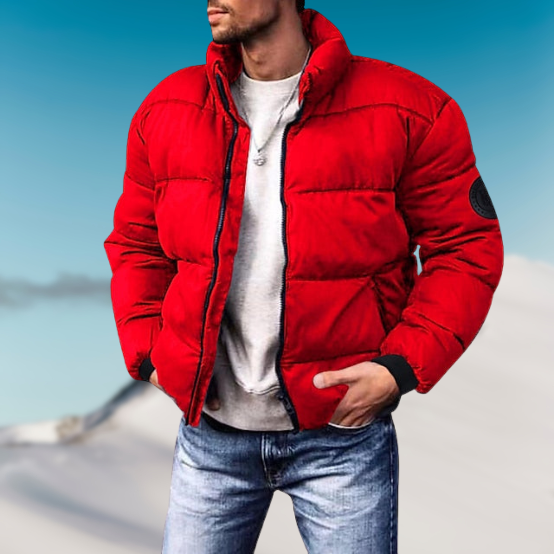 Veste puffer homme, vue de profil