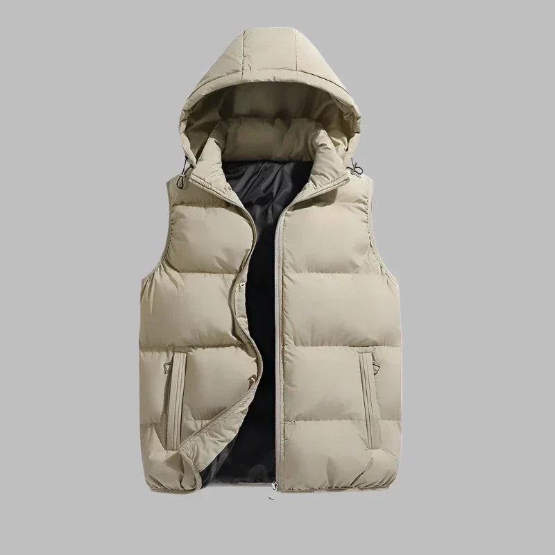 Intérieur du gilet matelassé montrant la doublure