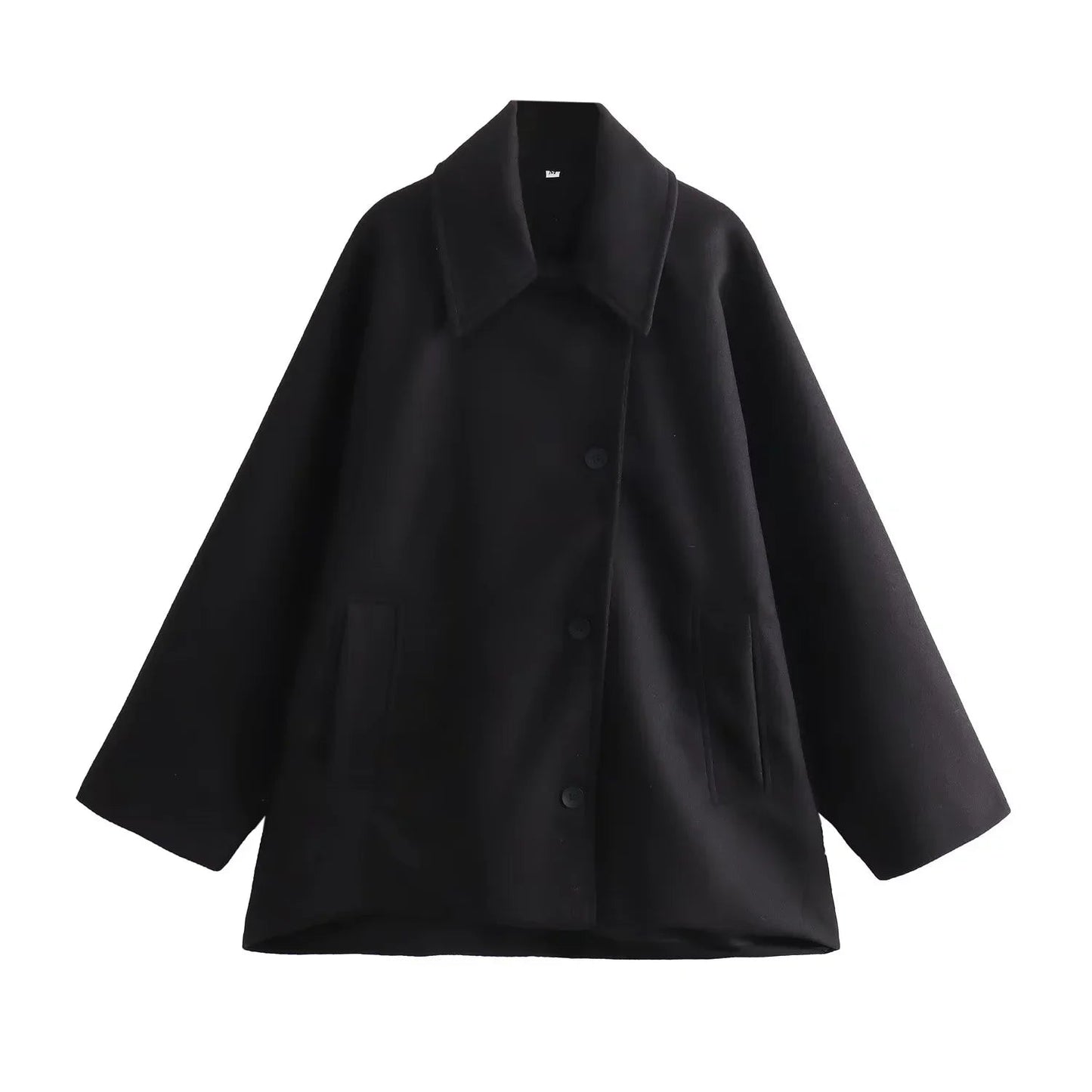 Silhouette décontractée du manteau oversized pour femmes