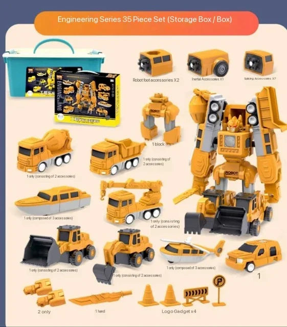 Détail des roues du camion jouet transformable