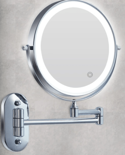 Gros plan sur la base du miroir rechargeable