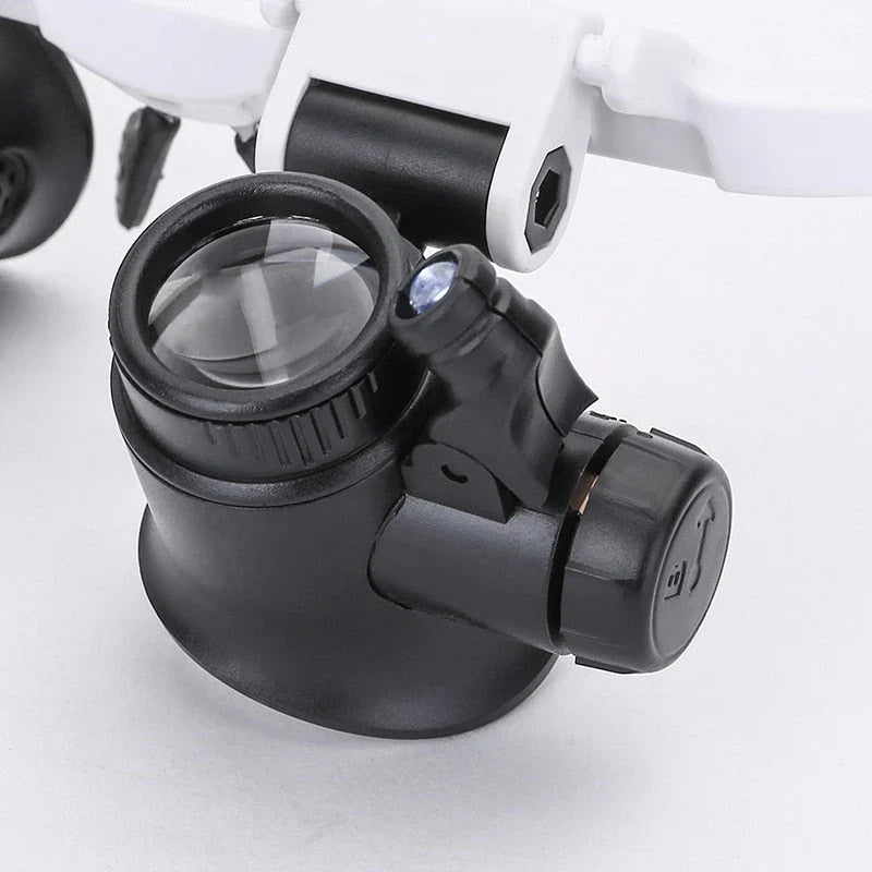 Loupe avec bandeau ajustable pour confort prolongé