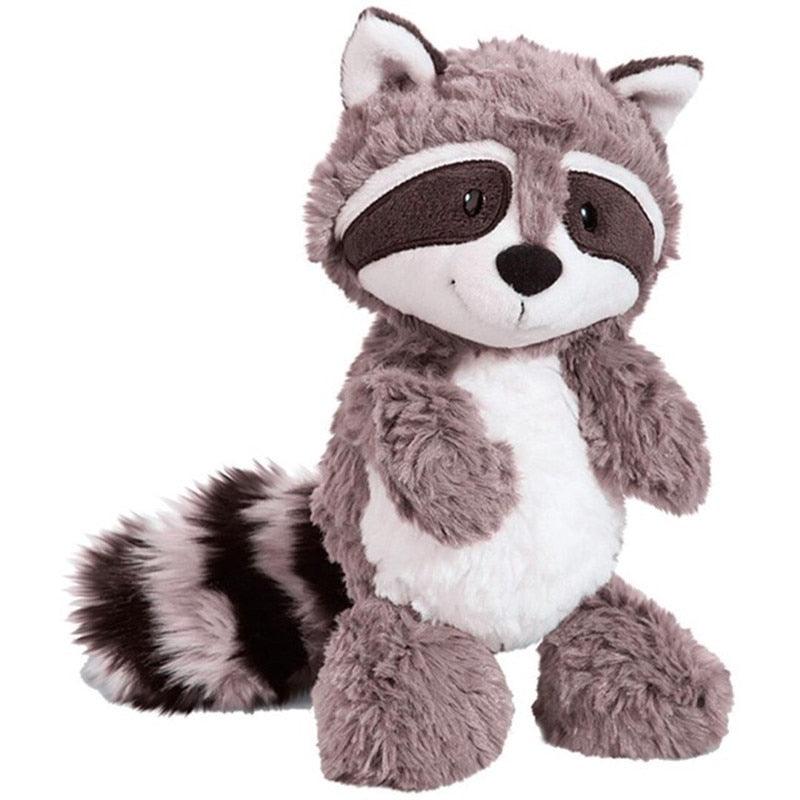 Peluche raton laveur avec fourrure douce et yeux expressifs