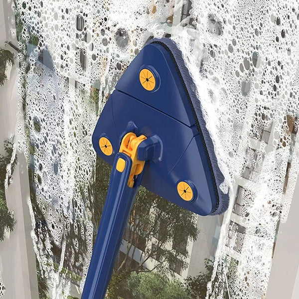 Balai démonté montrant les composants principaux