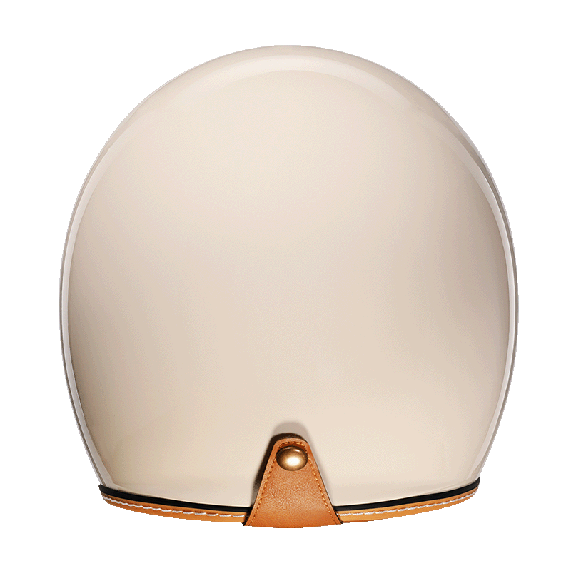 Casque jet avec visière foncée, style vintage