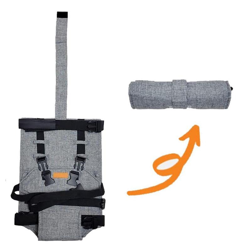 Gros plan sur la ceinture de sécurité à 3 points