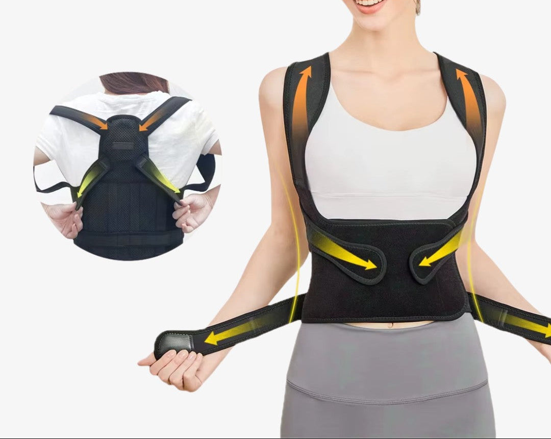 Support lombaire porté sous un vêtement, discret et confortable