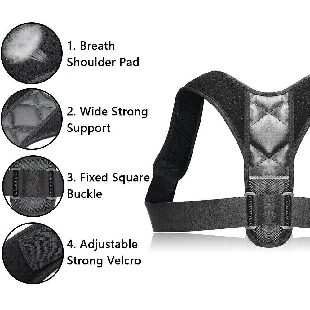 Correcteur de posture en action, soulagement des épaules