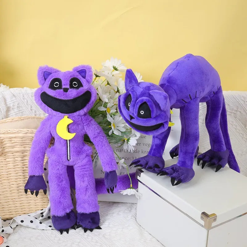 Jouet en peluche chat avec tissu coloré et doux