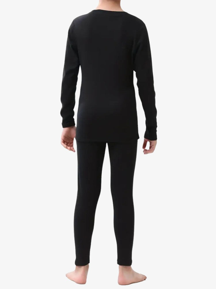 Ensemble thermique enfant avec chemise et pantalon ajustés