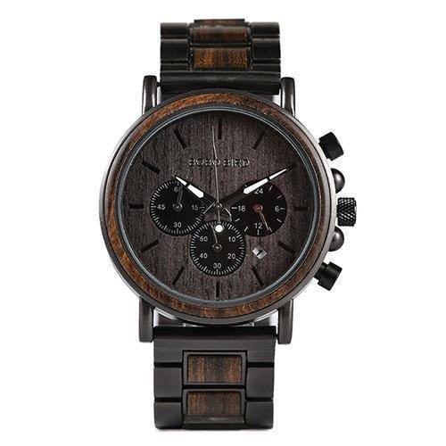 Montre-bracelet en bois, design élégant et éco-responsable