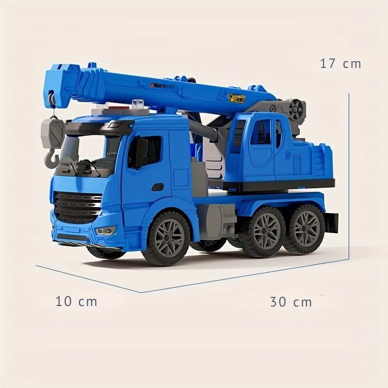 Camion grue jouet avec effets sonores et visuels activés