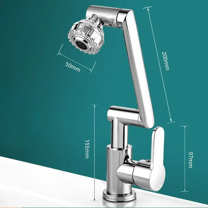 Gros plan sur le matériau durable du robinet rotatif