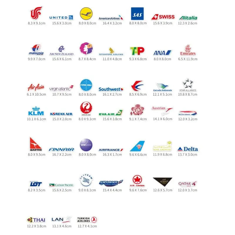 Collection d'autocollants de voyage colorés pour valise