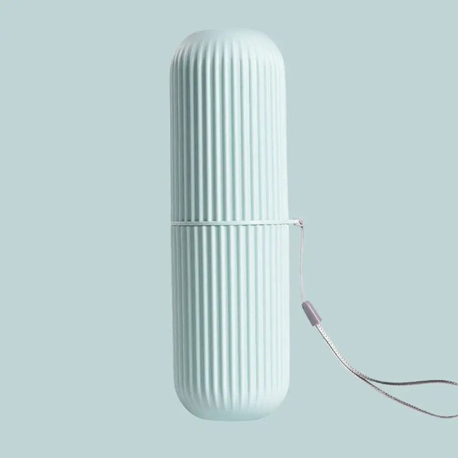 Étui turquoise pour brosse à dents, style contemporain
