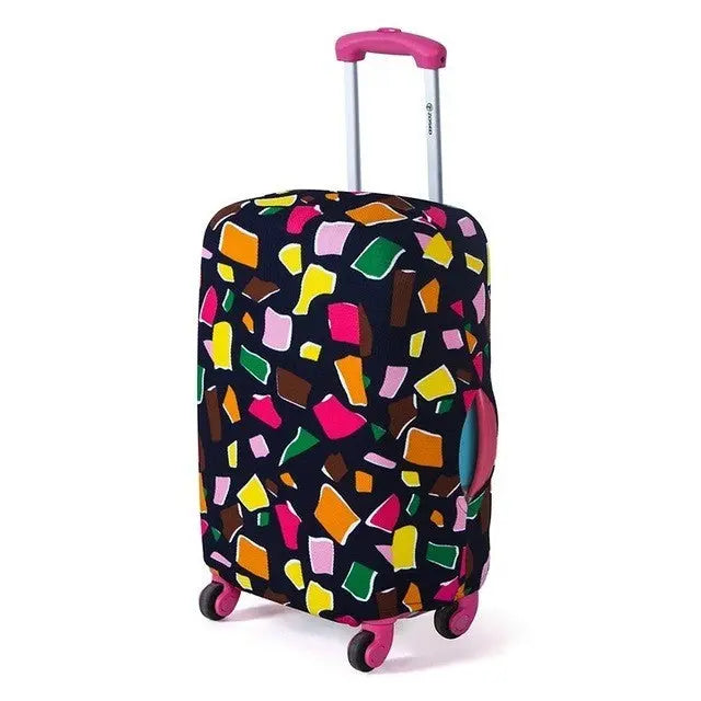 Housse de valise avec motifs abstraits colorés