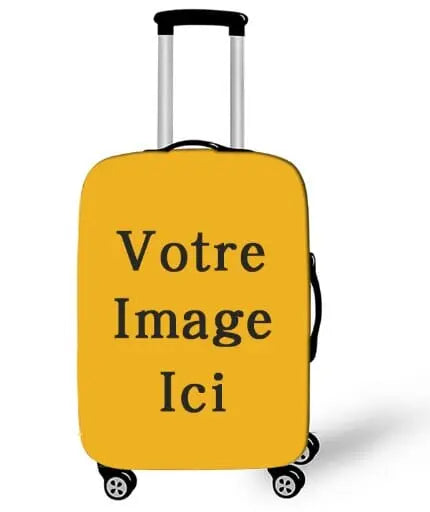 Housse de valise personnalisée en tissu élastique sur une valise