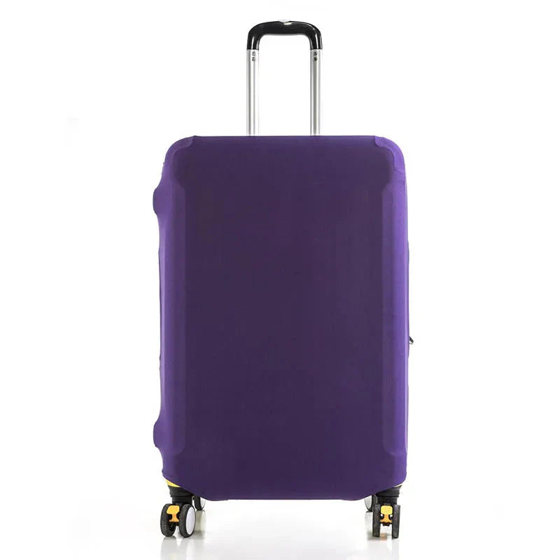 Housse violette pour valise XL, vue latérale
