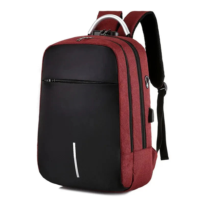 Sac à dos rouge avec espace pour accessoires essentiels