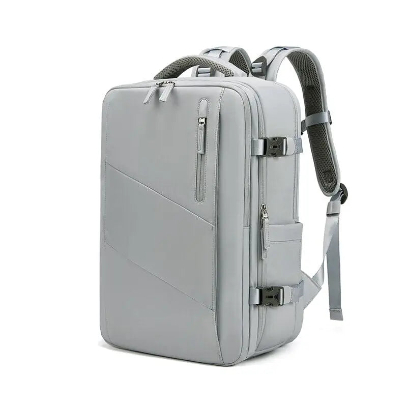 Modèle gris du sac à dos avec plusieurs compartiments