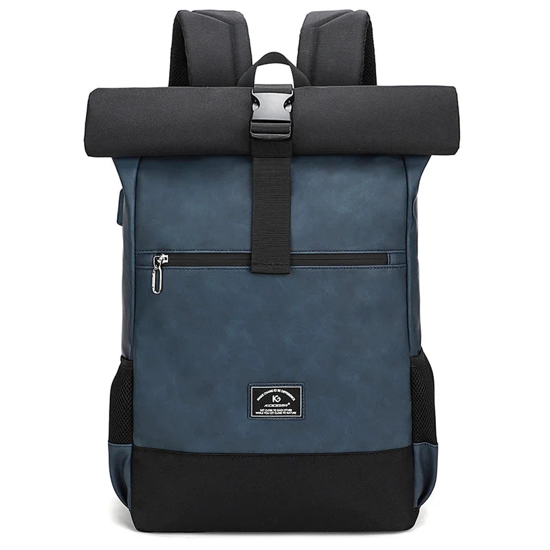 Sac à dos bleu marine avec tissu imperméable