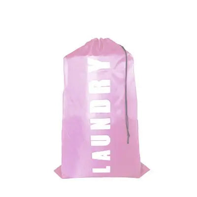 Sac à linge rose, grande capacité pour vêtements sales