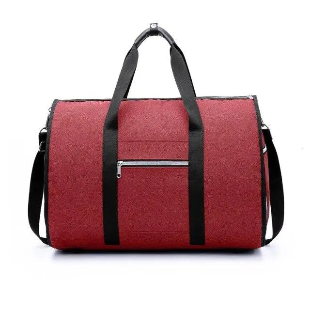 Sac de voyage rouge avec design moderne et pratique