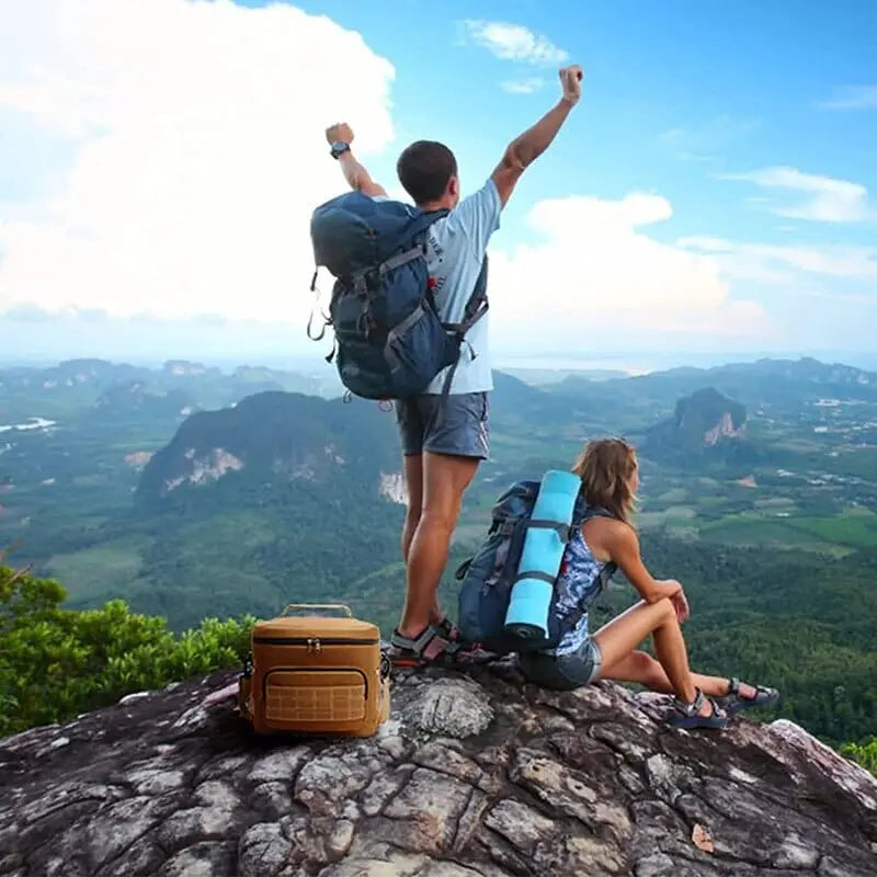 Détail de la bandoulière ajustable du sac isotherme