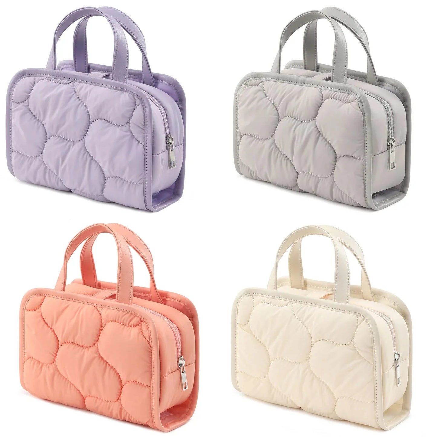 Trousse amovible transparente posée à côté du sac
