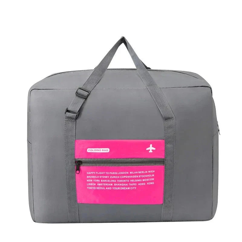 Sac de voyage bleu avec poignées robustes et design élégant