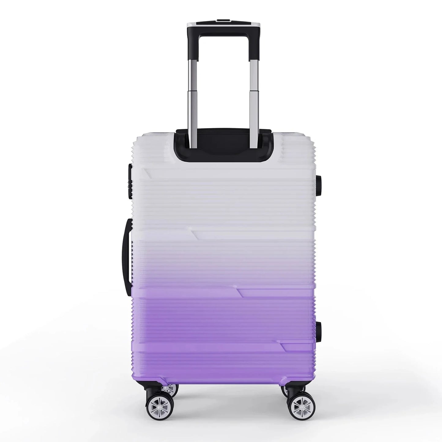 Vue de côté d'une valise avec finition élégante