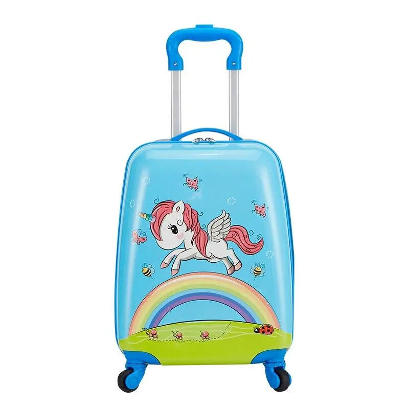 Bagage cabine enfant avec motif licorne, fermeture à glissière