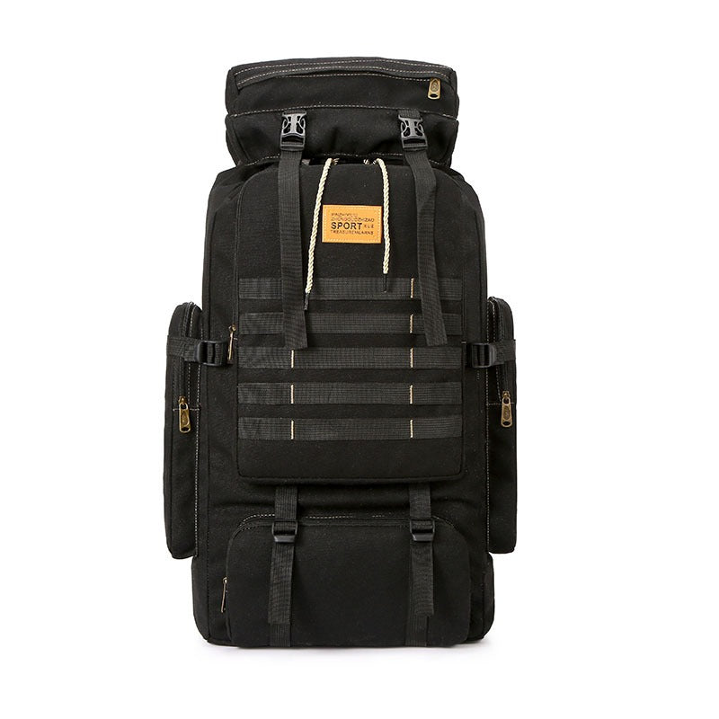 Sac à dos militaire grande capacité en toile 80 litres