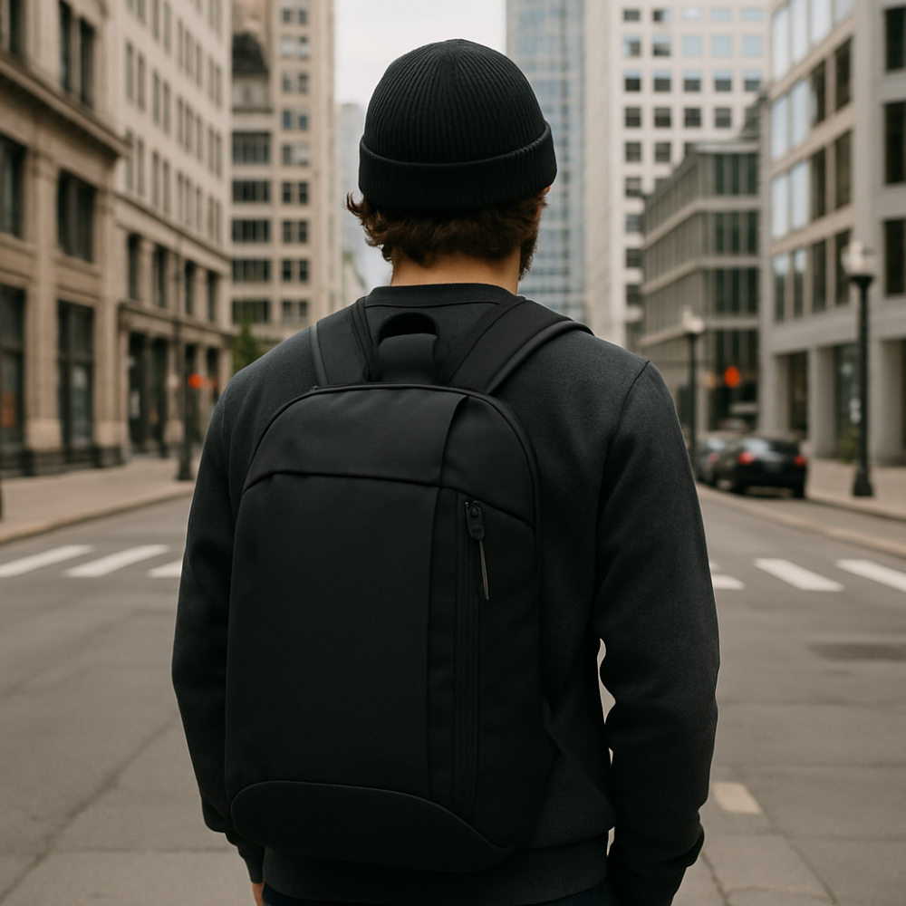 Sac à dos en usage lors d'une randonnée en montagne